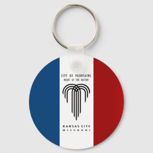 Porte-clés Porte - clé du drapeau de Kansas City (Missouri)