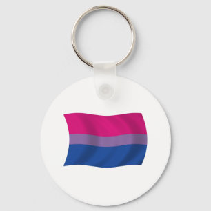 Porte-clés Porte - clé du drapeau de la fierté bisexuelle