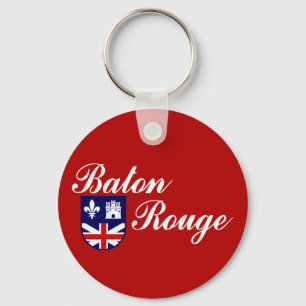 Porte-clés Porte - clé du drapeau de la ville de Baton Rouge 