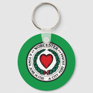 Porte-clés Porte - clé du drapeau de la ville de Worcester (M