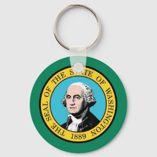 Porte-clés Porte - clé du drapeau de l'État de Washington