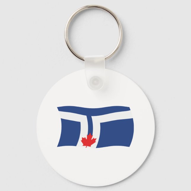 Porte-clés Porte - clé du drapeau de Toronto (Recto)