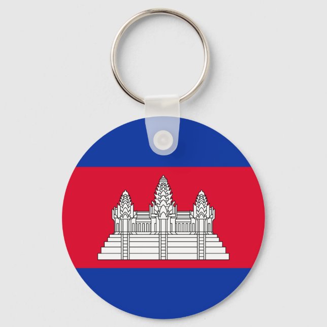 Porte-clés Porte - clé du drapeau du Cambodge patriotique (Recto)