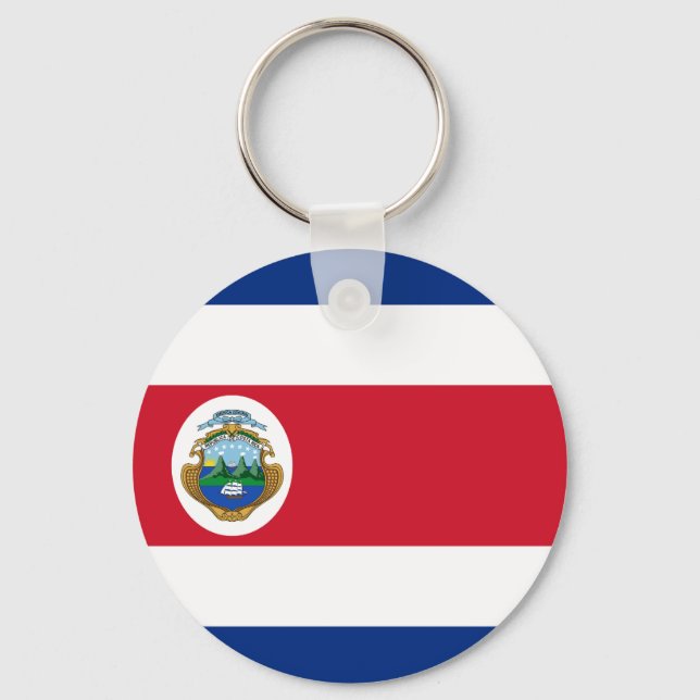 Porte-clés Porte - clé du drapeau du Costa Rica (Recto)