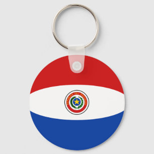 Porte-clés Porte - clé du drapeau du Paraguay Fisheye