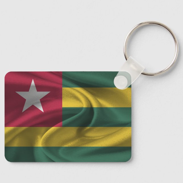 Porte-clés Porte - clé du drapeau du Togo (Recto)