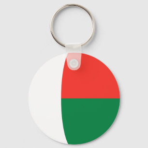 Porte-clés Porte - clé du drapeau Fisheye de Madagascar