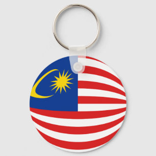 Porte-clés Porte - clé du Drapeau Fisheye de Malaisie