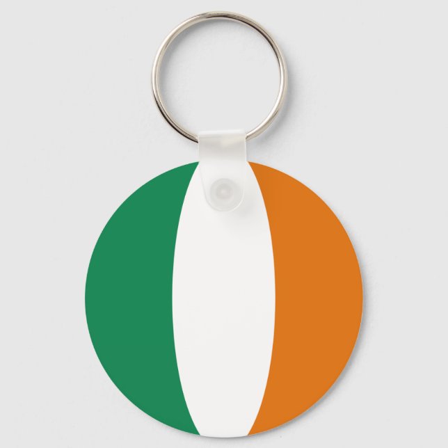 Porte-clés Porte - clé du drapeau Fisheye d'Irlande (Recto)