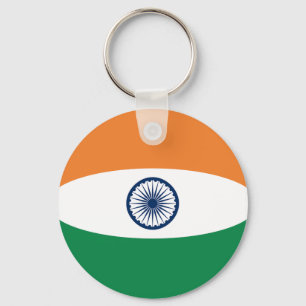 Porte-clés Porte - clé du drapeau indien Fisheye