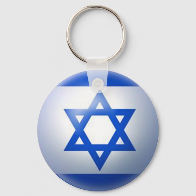 Porte-clés Porte - clé Du Drapeau Israélien Par Burton (Recto)