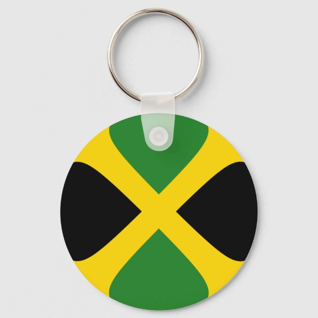 Porte-clés Porte - clé du drapeau jamaïcain Fisheye (Recto)