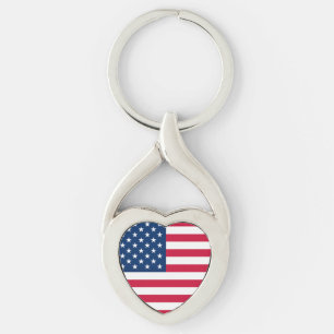 Porte-clés Porte - clé du drapeau patriotique américain