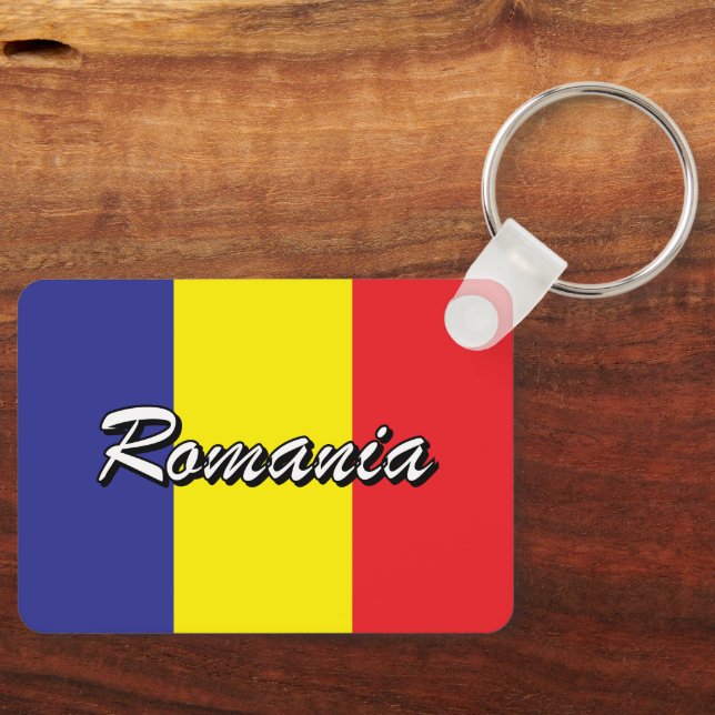 Porte-clés Porte - clé du drapeau roumain (Recto)