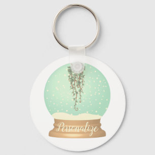 Porte-clés Porte - clé du globe de neige plante
