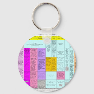 Porte-clés Porte - clé du graphique récapitulatif des résidus