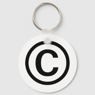 Porte-clés Porte - clé du logo Copyright (noir)