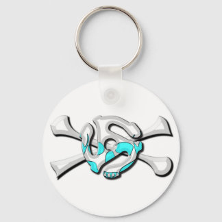Porte-clés porte - clé du logo des enregistrements de pirates