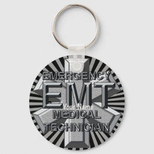 Porte-clés PORTE - CLÉ du logo gris EMT