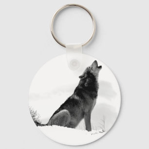 Porte-clés Porte - clé du loup de bois de l'Alaska