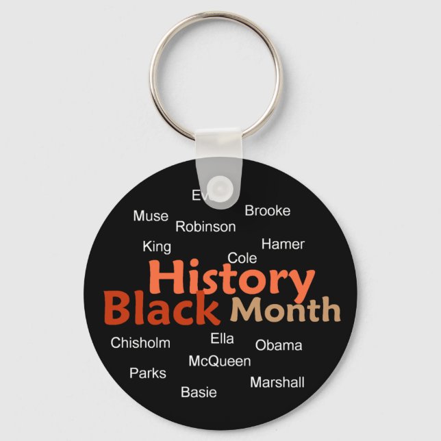 PORTE-CLÉS PORTE - CLÉ DU MOIS D'HISTOIRE NOIRE (Recto)