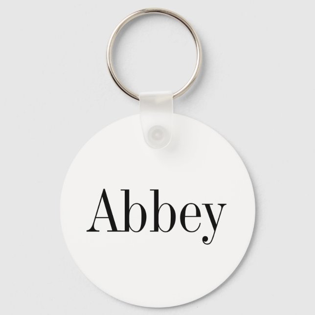 Porte-clés Porte - clé du nom de l'abbaye (Recto)