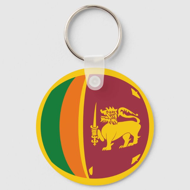Porte-clés Porte - clé du pavillon Fisheye du Sri Lanka (Recto)