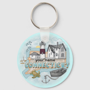 Porte-clés Porte - clé du phare Connecticut