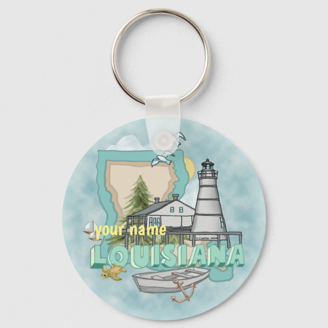 Porte-clés Porte - clé du phare de Louisiane (Recto)