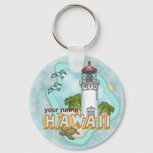 Porte-clés Porte - clé du phare d'Hawaii (Recto)