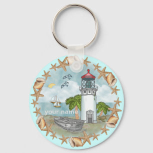 Porte-clés Porte - clé du phare Hawaii Shells