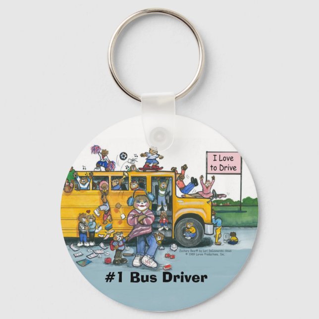 Porte-clés Porte - clé du pilote de bus (Recto)