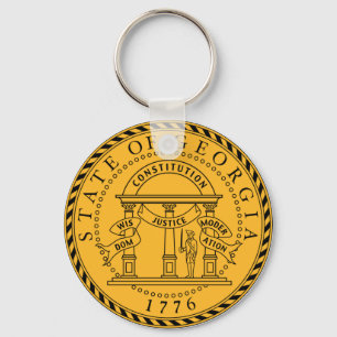 Porte-clés Porte - clé du sceau de l'État de Géorgie
