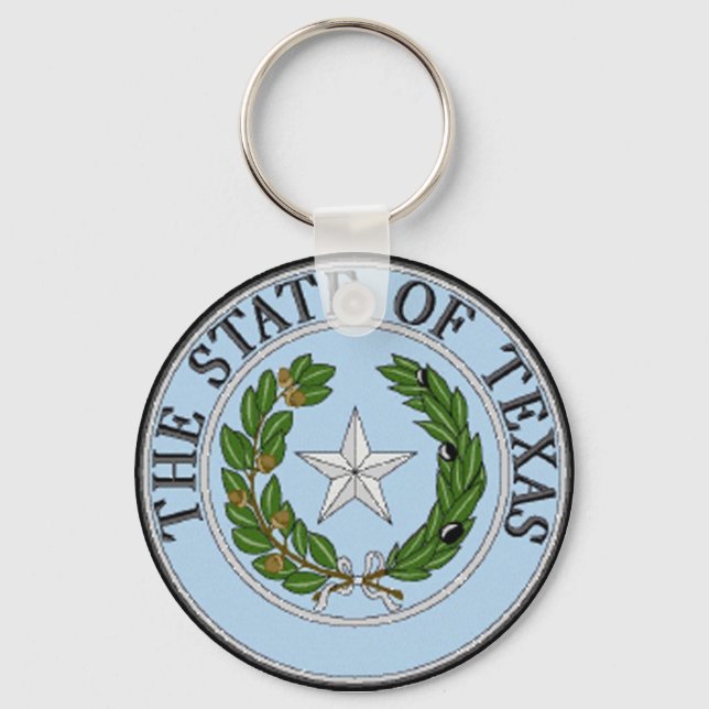 Porte-clés Porte - clé du sceau d'état du Texas (Recto)