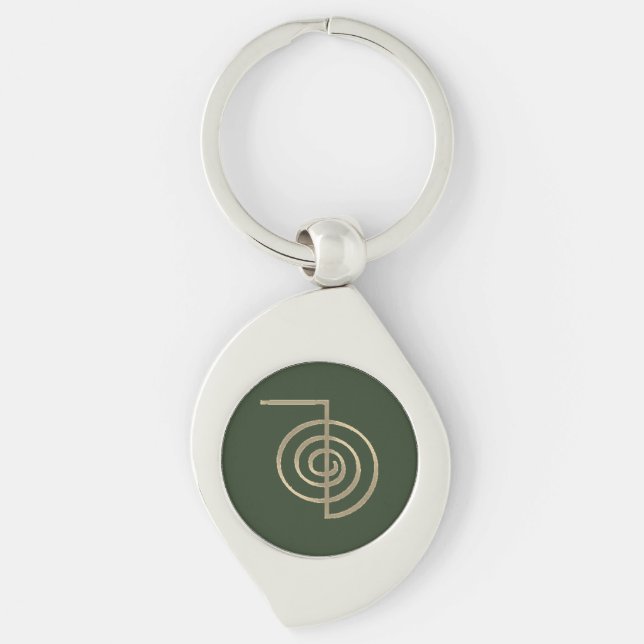 Porte-clés Porte - clé du symbole Cho Ku Rei Reiki (Devant)