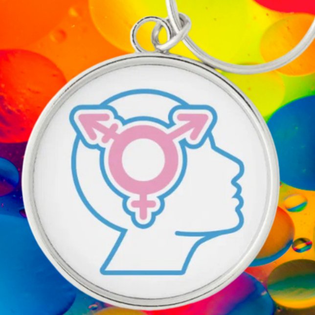 Porte-clés Porte - clé du symbole de la fierté trans (Créateur téléchargé)