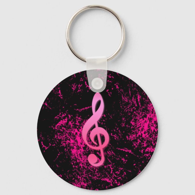 Porte-clés Porte - clé du symbole de note de musique (Recto)
