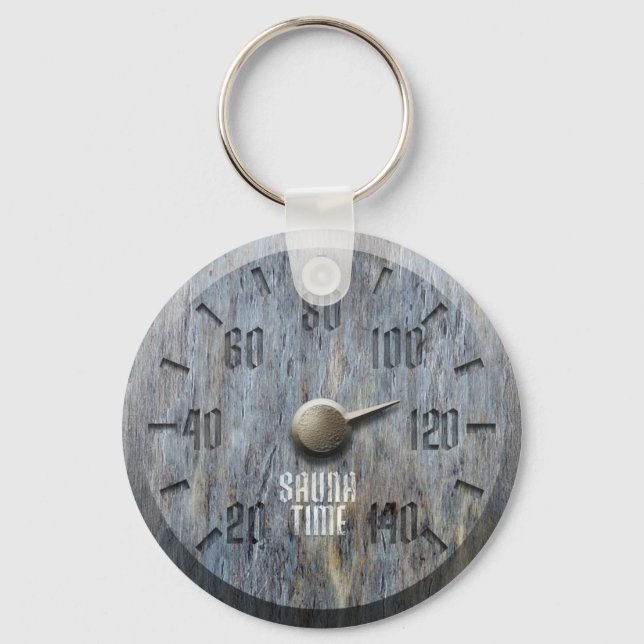 Porte-clés Porte - clé du temps du sauna (Recto)