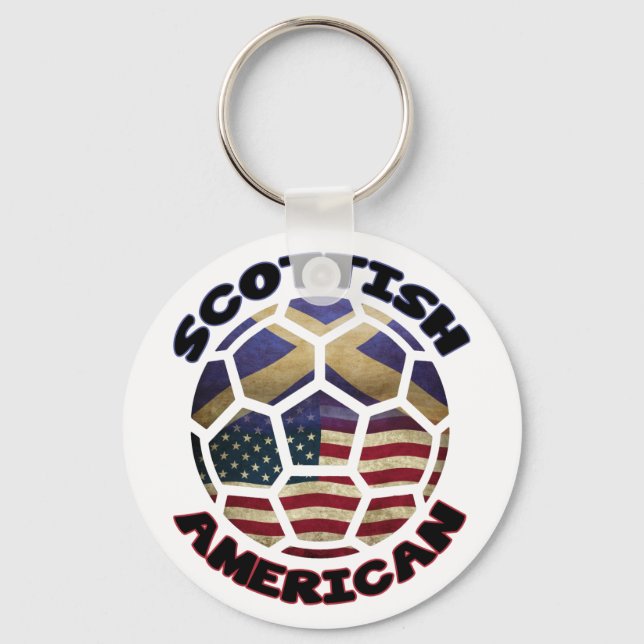 Porte-clés Porte - clé écossais américain de balle de footbal (Recto)