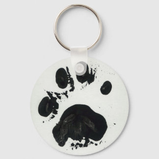 Porte-clés Porte - clé Empreinte de patte de tigre blanc