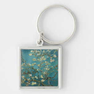 Porte-clés Porte - clé en fleurs d'amandes