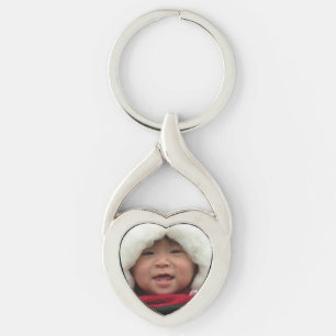 Porte-clés Porte - clé en forme de coeur de photo