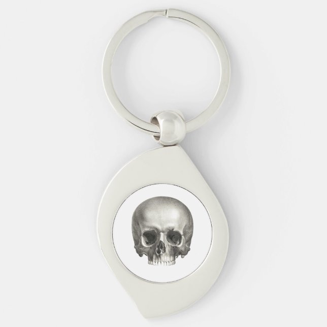 Porte-clés Porte - clé en métal de crâne (Devant)