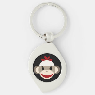 Porte-clés Porte - clé en métal de remous de singe de