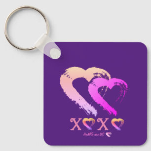 Porte-clés Porte - clé en métal Heart XOXO