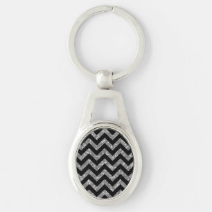 Porte-clés Porte - clé en métal Parties scintillant Chevron