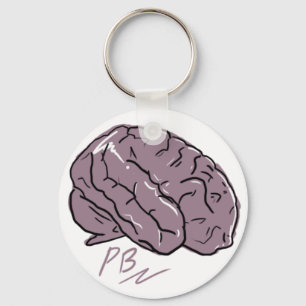 Porte-clés Porte - clé en plastique de logo de cerveau