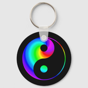 Porte-clés Porte - clé en spirale de symbole de Yin Yang