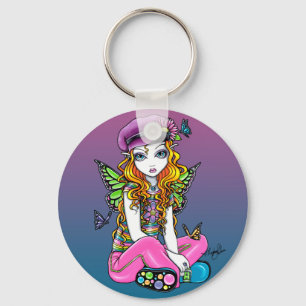 Porte-clés Porte - clé "ensoleillé" de fée d'arc-en-ciel d