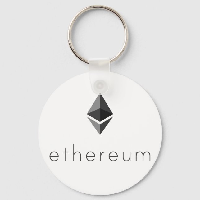 Porte-clés Porte - clé Ethereum avec nom (Recto)